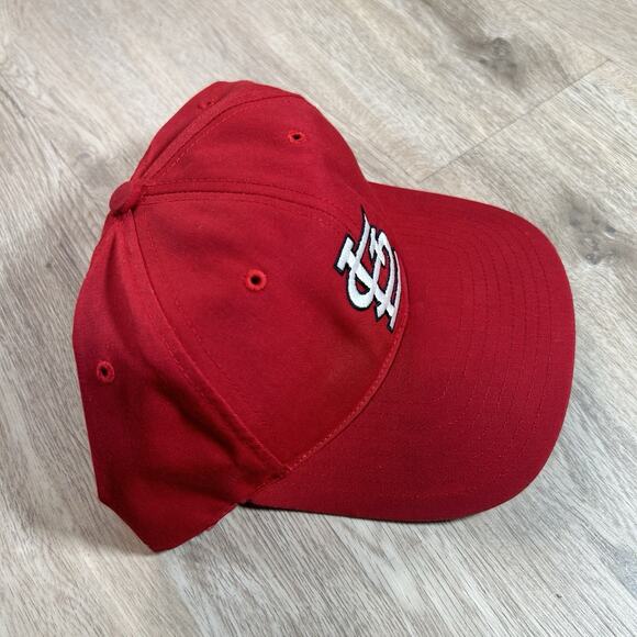 VTG St Louis Cardinals Snapback Hat MLB Baseball Twins Enterprise Red Cap - Picture 7 of 8